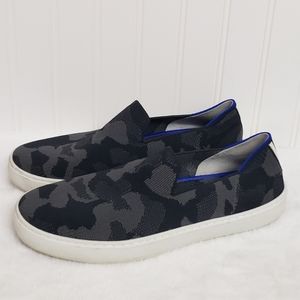 Rothy's The Original Womens Size 9 Sneakers Shoes Slip On Gray Camo